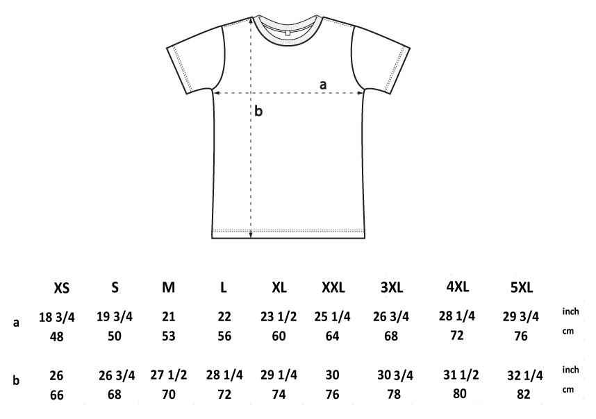 Tshirt Size Guide